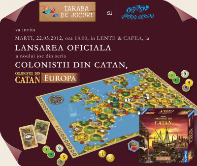 Lansare Catan - Europa, marti, 22.05.2012